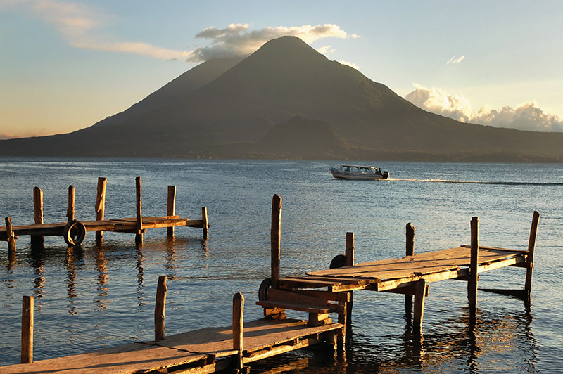 Guatemala-Lake-Atitlán-docks-pier-at-sunrise-sundown Guatemala-Lake-Atitlán-docks-pier-at-sunrise-sundown