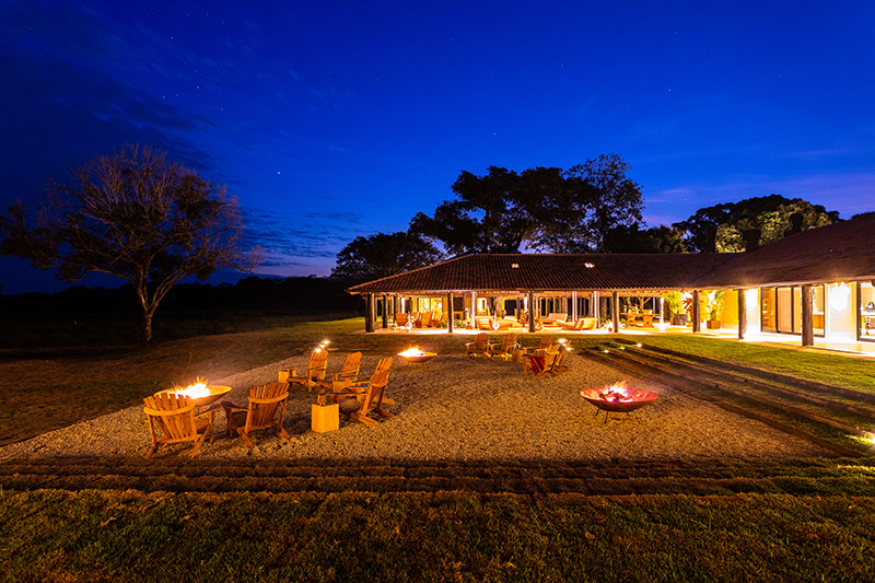 Pantanal Caiman Lodge Night Outside Pantanal Caiman Lodge Night Outside