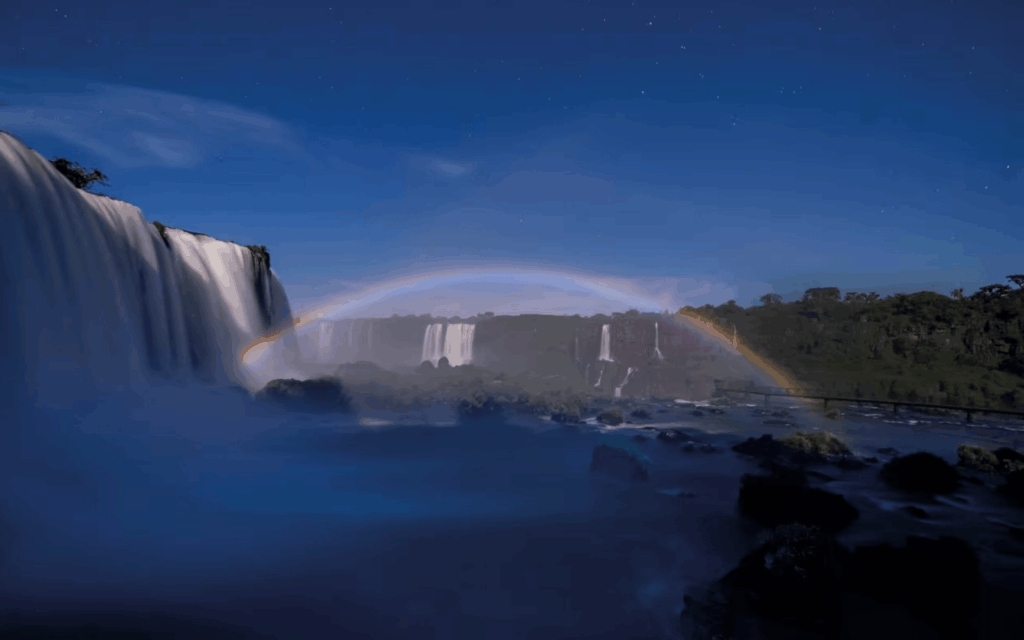 Moonbow in Iguassu Falls